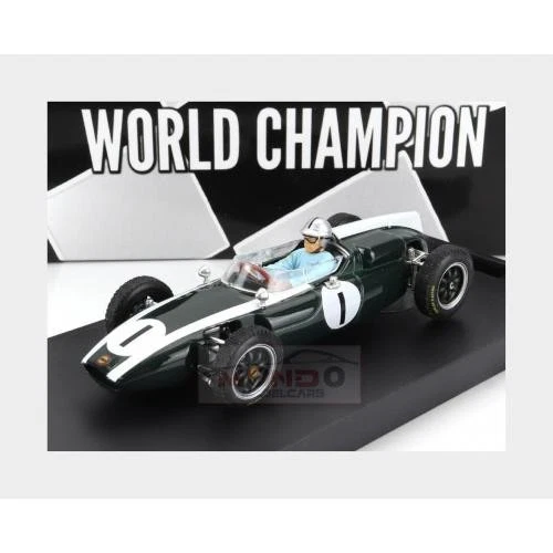 1:43 BRUMM Cooper F1 T53 #1 WC Winner British Gp 1960 Brabham +Figure R300-CH - Immagine 2 di 2