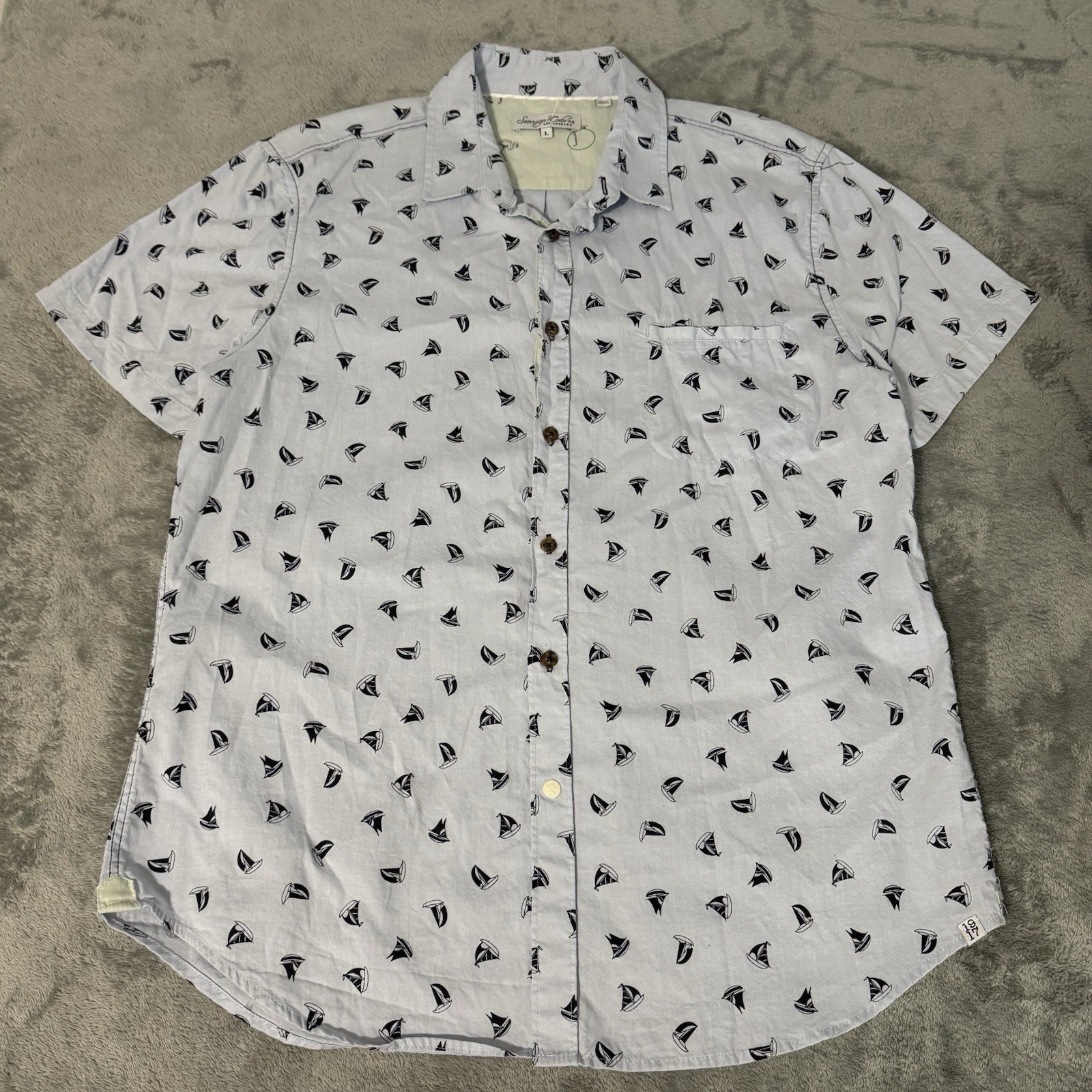 Sovereign Code Sailboat Button Down Flamingo Flip… - image 1