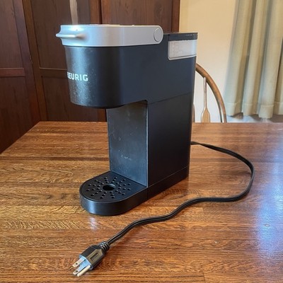Keurig K-Mini Plus Single Serve K-Cup Pod Coffee Maker Black Silver Tested Works