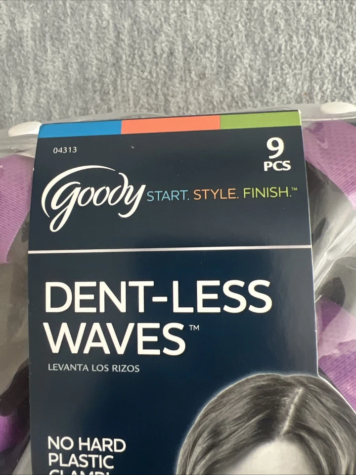 Rodillos de espuma Jumbo Goody sin abolladuras 9 piezas gancho y bucle sin abrazadera de plástico nuevos Foto 3 de 4