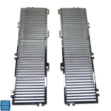 1969-70 Oldsmobile Cutlass S 442 Chrome Hood Trim Louvers Pair New 1969-70 Oldsmobile Cutlass S 442 Chrome Hood Trim Louvers Pair New