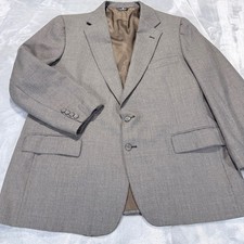 Polo University Club Ralph Lauren Mens Grey 2-Button Wool Blazer Jacket 46R