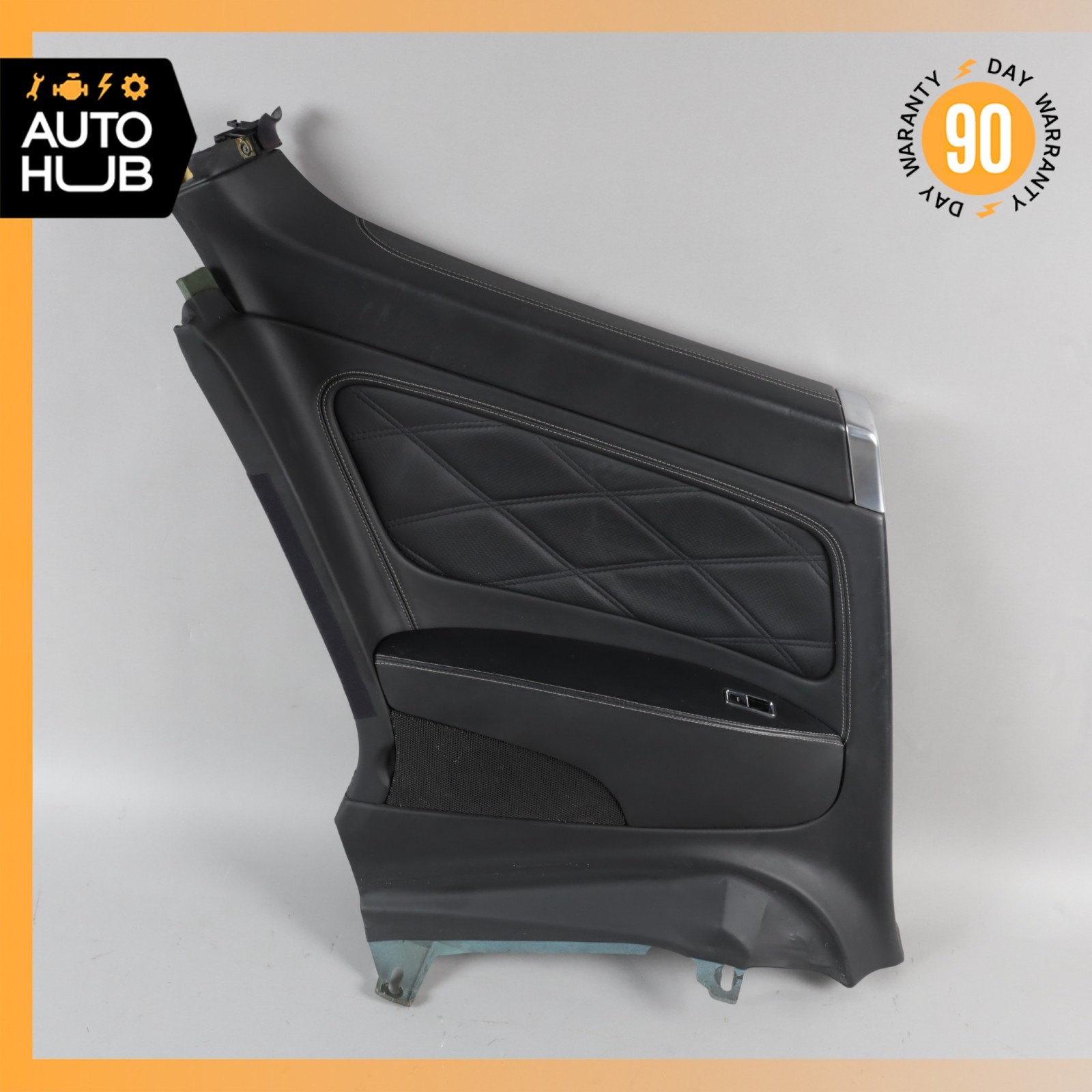 03-10 Bentley Continental GT Rear Left Driver Side Interior Door Panel Black OEM