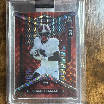 Wild Card 2026 Allumination Germie Bernard Rookie Football #CB-3 3/3
