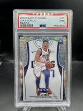 2018-19 Threads Luka Doncic PSA 9 Mint Rookies Association Dazzle SP RC #101 NBA