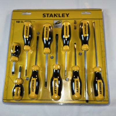 Standard Fluted Screwdrivers, 10-Pc. Set STHT60799