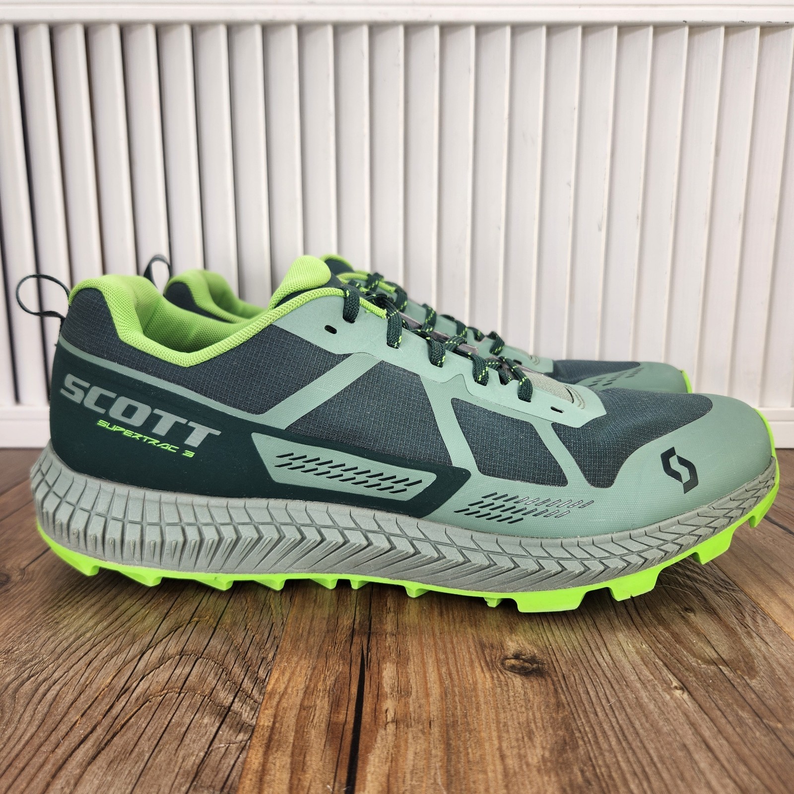 Scott Supertrac 3 Para Hombres Talla 12.5 Verde Atlético Deporte Correr Senderismo Tenis Zapatos