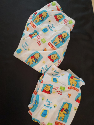 Winnie The Pooh Crib Sheet Set Dundee Flat with Fitted Bottom and Fitted - Picture 1 of 5