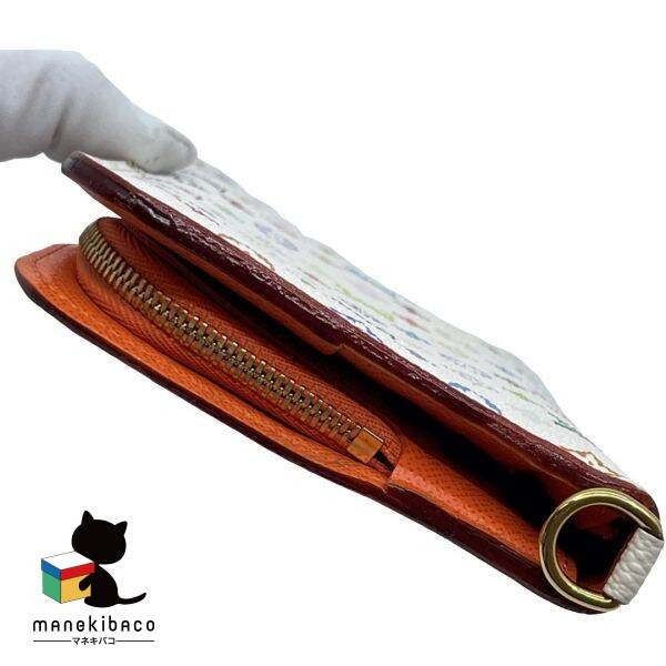 Louis Vuitton M60270 Ansolit Monogram Canvas Bag White Orange Used thumbnail 3