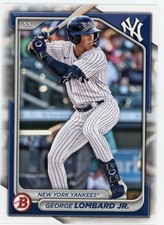 2025 Bowman Draft Prospect Rookie George Lombard #118 Yankees