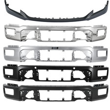 For 2024-2025 Ford F-150 F150 Front Bumper Face Bar Black / Chrome Steel