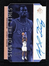 1998-99 SP Authentic Sign of the Times Bronze Michael Finley #MI Auto 2d0