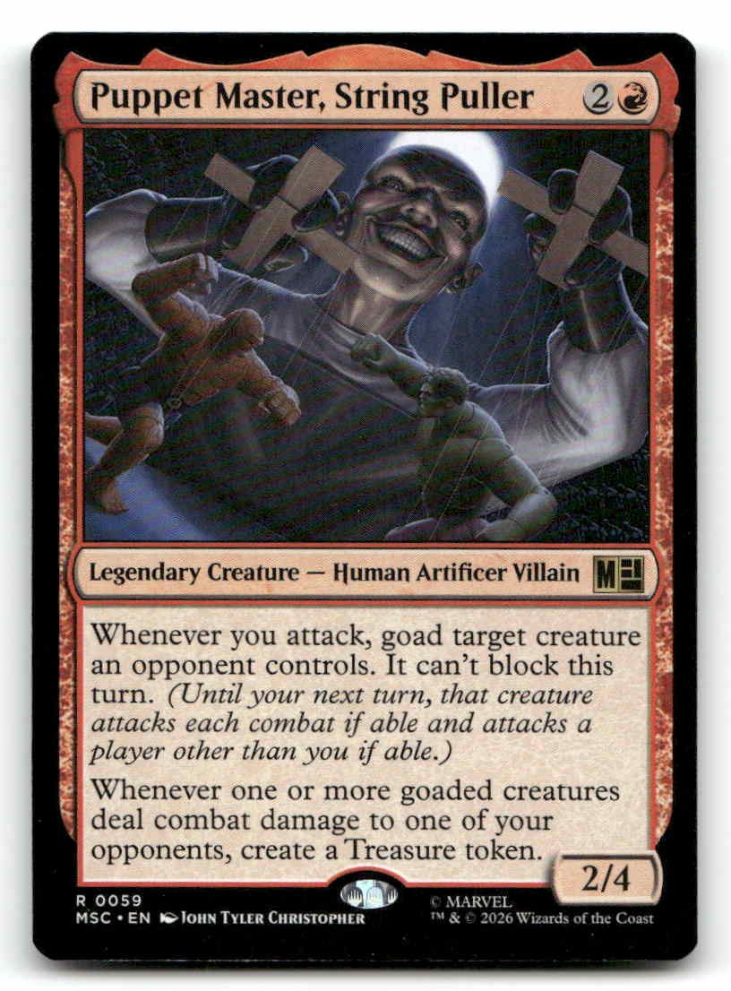 Puppet Master, String Puller Commander: Marvel Super Heroes 59 NM Magic