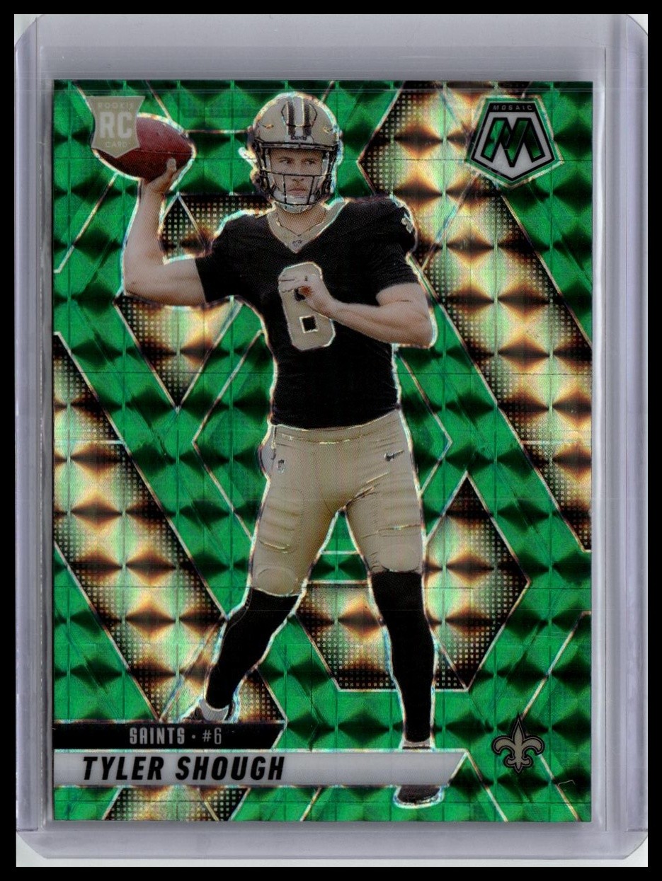 2025 Panini Mosaic #312 Tyler Shough Mosaic Green