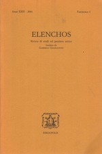 Elenchos, Anno XXII - 2001, Fascicolo 1 - AA.VV. (Bibliopolis) [2001]