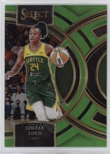 2024 Panini Select WNBA Premier Level Neon Green Prizm 4/75 Jewell Loyd #142 ld5