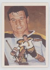 1987 Cartophilium Hockey Hall of Fame Frank Brimsek #124 HOF 3y4