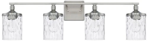 Capital Colton 33 1/2" Wide Brushed Nickel 4-Light Vanity Bath Light - Picture 1 of 3