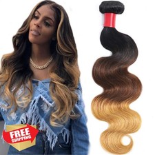 Ombre Body Wave Bundles 20" 1b/4/27 Brazilian Virgin Hair