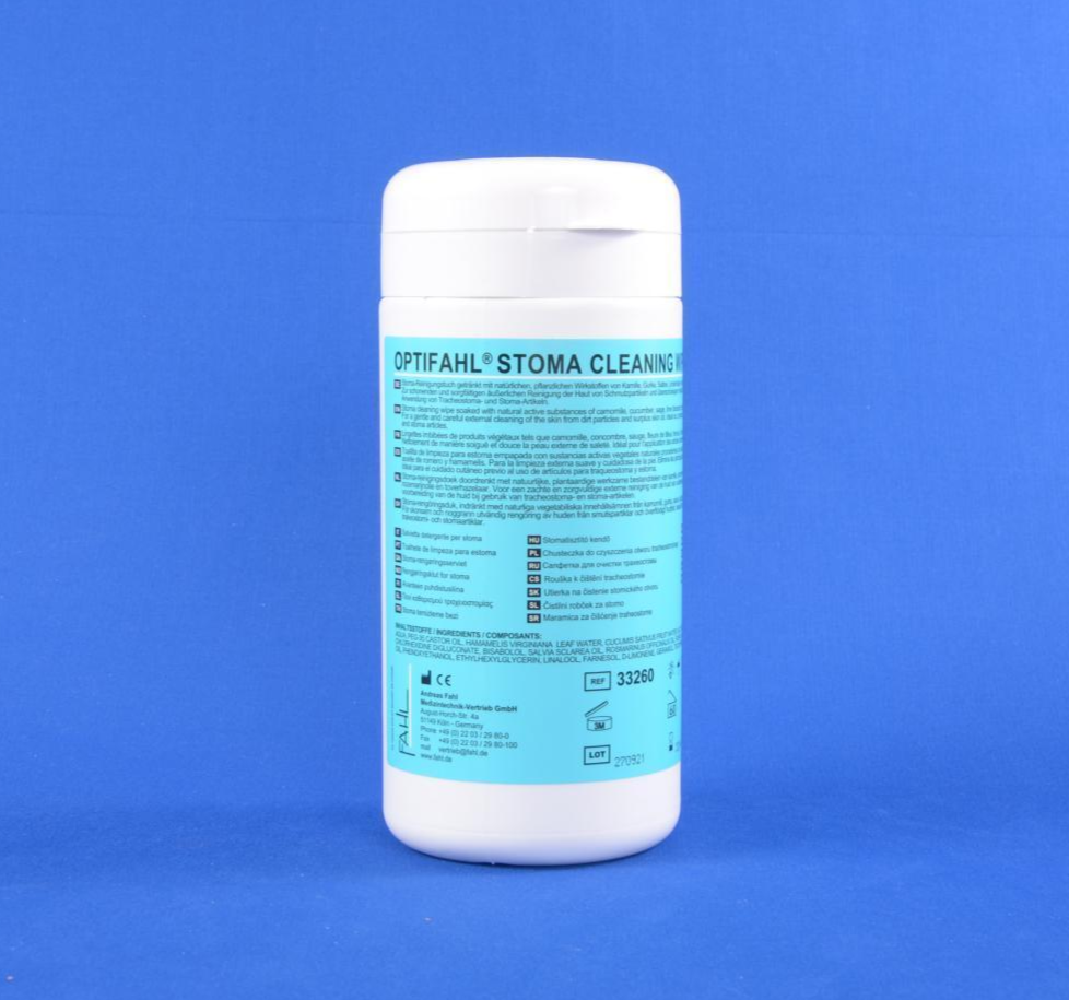 Optifahl Stoma Reinigungstuch 60 St. in Spenderdose Fahl PZN 01442881