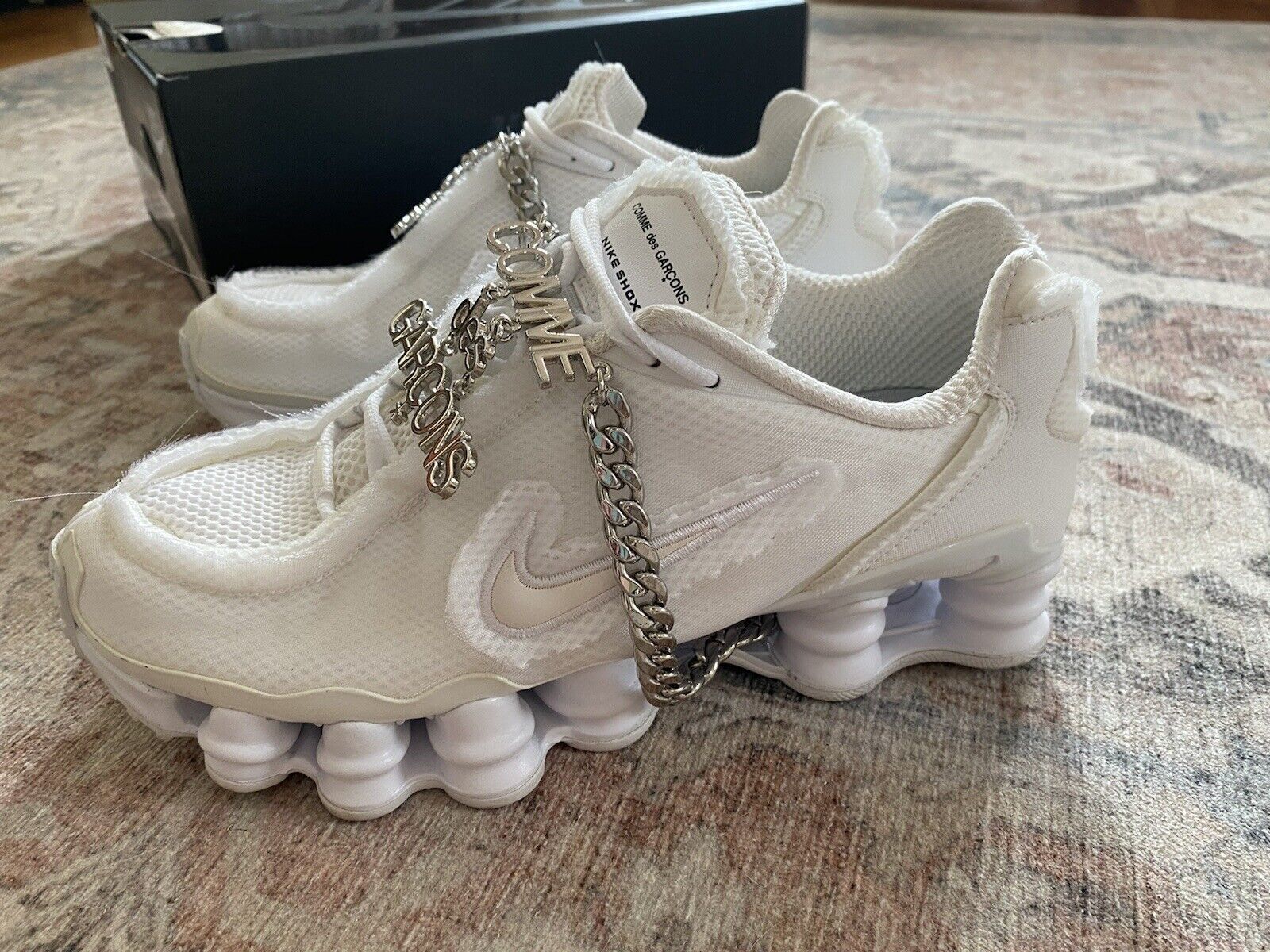 Nike Shox TL Comme des Garcons White (W) Size: 9W, 7.5M OG ALL | eBay