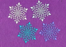 SNOWFLAKE  # 8 die cuts scrapbook cards