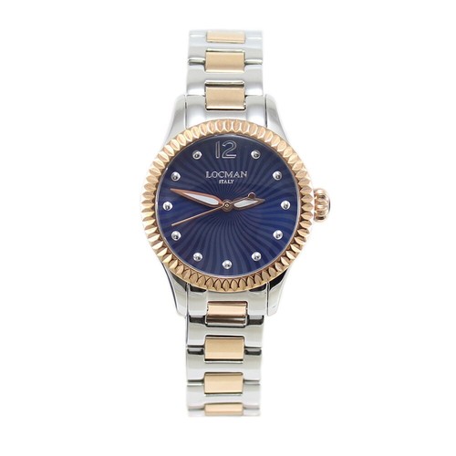 Locman Horloge Femme Île D’Elbe Lady en Acier Étui Lunette Grainé Rosè - Photo 1 sur 7