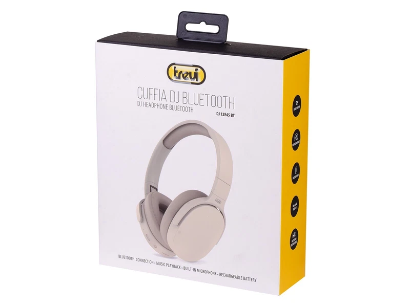 Cuffia Stereo Bluetooth TREVI DJ Digital DJ 12E45 CREMA, fotografia 5 di 7