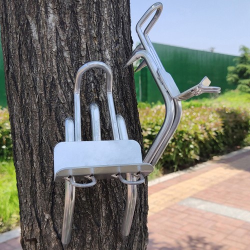Equipo de escalada de árbol de pedal grueso gancho antiapagado escaladores de acero antideslizantes - Imagen 5 de 17