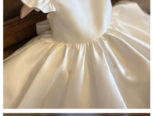 Baby Dresses Girl Kid Dress White Toddler Clothes Elegant Birthday Gown 1-8 Year - Picture 11 of 23