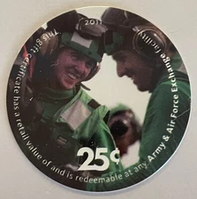 Military POG, 15th Printing, 25 Cent AAFES, Catalog # 15D25