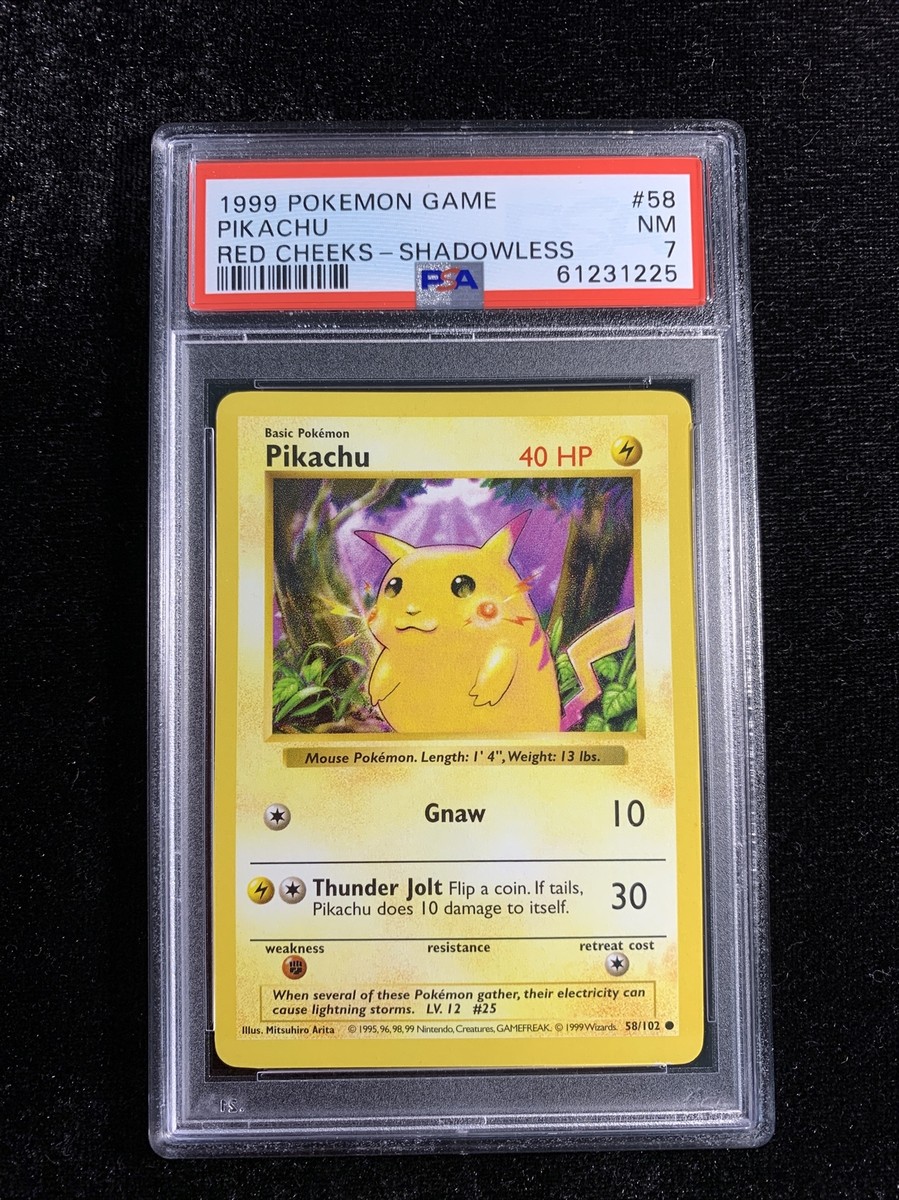 ピカチュウ 4枚　レッドチーク英語版　Red Cheeks Pikachu 旧裏 ピカチュウ 4枚 レッドチーク英語版 Red Cheeks Pikachu 旧裏