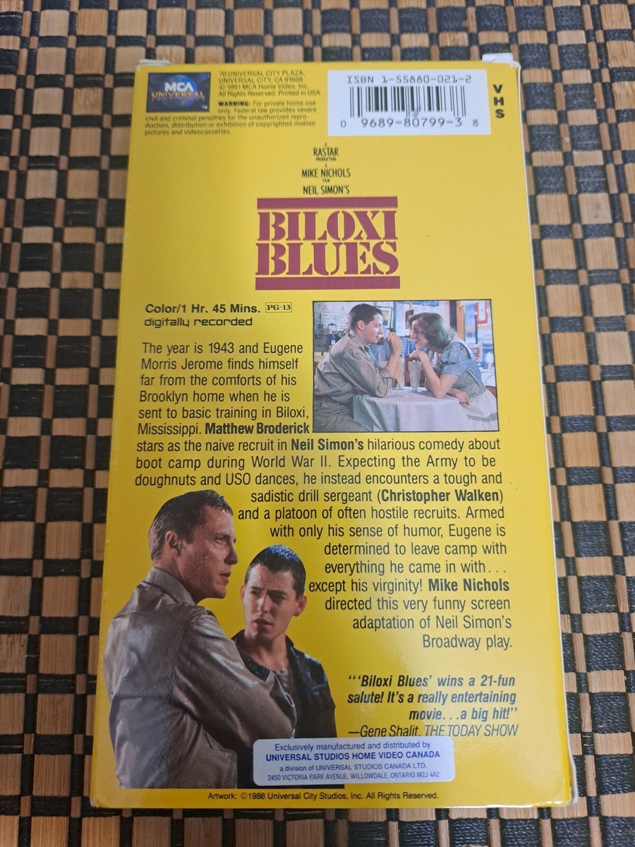 Biloxi Blues (VHS, 1988) Neil Simon's Matthew Broderick