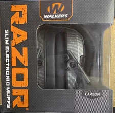 Walker's GWP-RSEM-CARB Razor Electronic Ear Muffs - Carbon