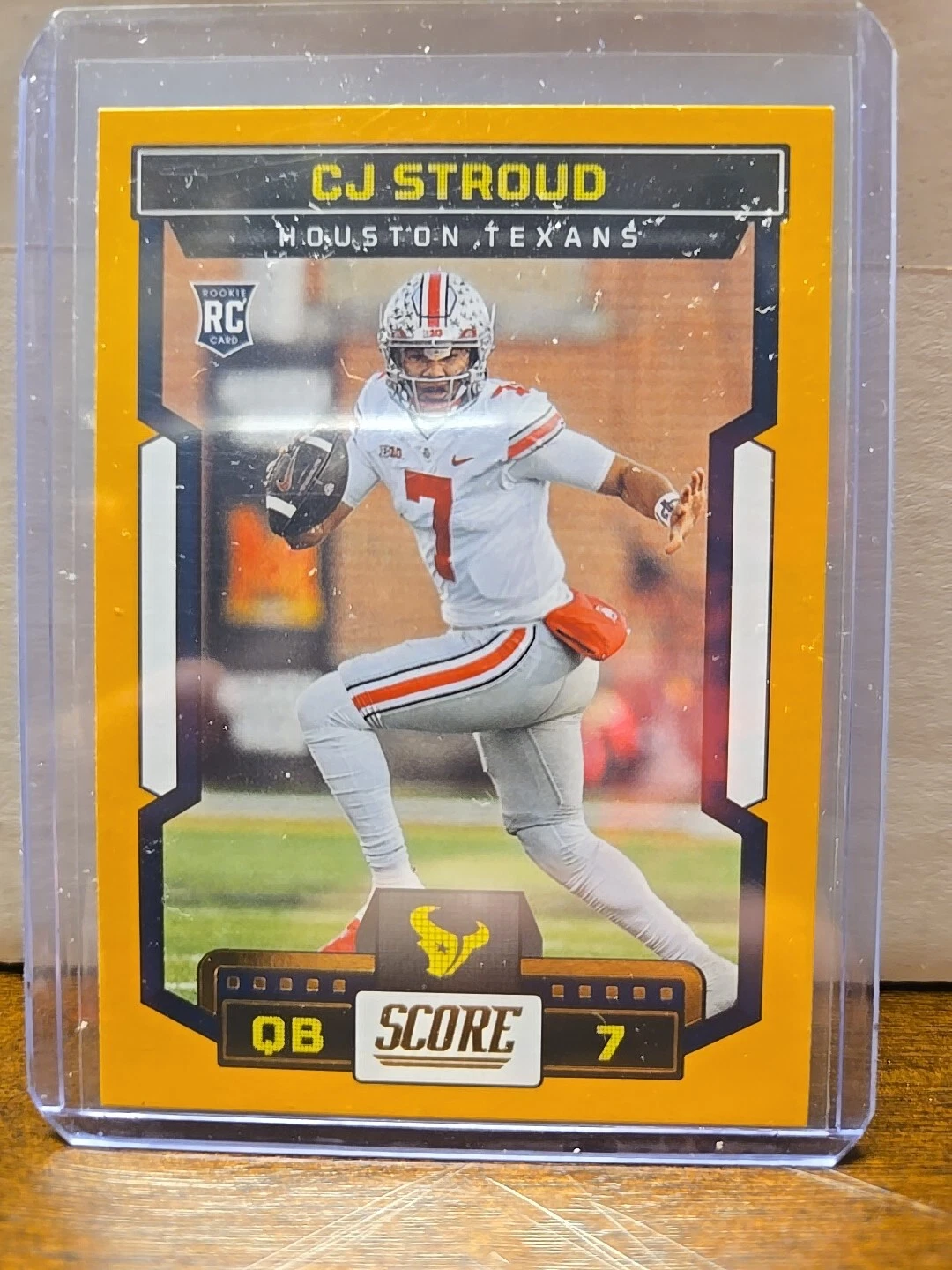 2023 Panini Score #302 CJ STROUD RC Orange Parallel - Texans