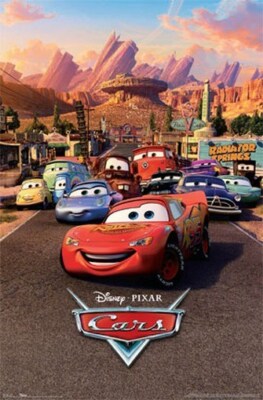 DISNEY PIXAR CARS FAMOUS Movie Poster - NEW 24X36 - PRINT IMAGE PHOTO -UW0