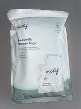 "Motif Breast Milk Storage Bags 8oz 90 Count, Single Use For Store  Freeze"