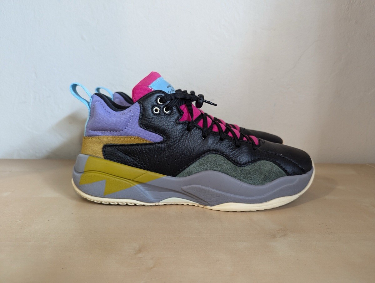 Brandblack Villain Black Purple Low Top Sneakers Men display picture 1