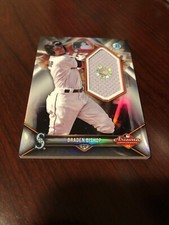 2018 Bowman Chrome 2017 AFL Fall Stars Relics/99 #AFLR-BB Braden Bishop Rookie