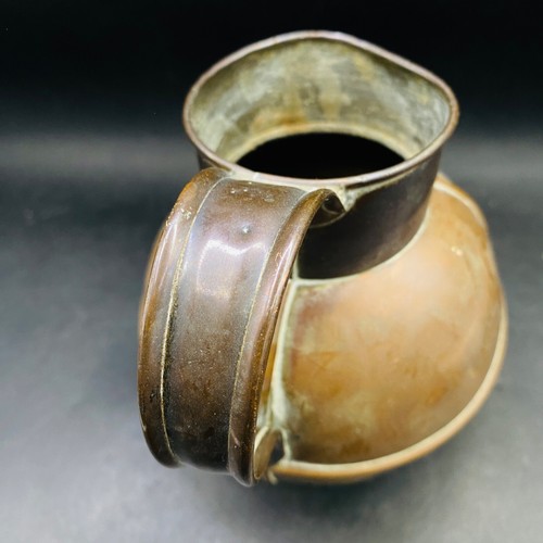 Jersey Milk Jug Copper Antique Distressed Unpolished Patina 6" Collectable - Picture 8 of 12