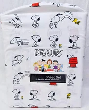 PEANUTS SNOOPY King Size Sheet Set   |   Snoopy Woodstock Active