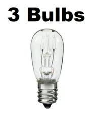 130V 10W Light Bulb for Sears Kenmore Dryer Replaces 3406124 22002263 3 PACK