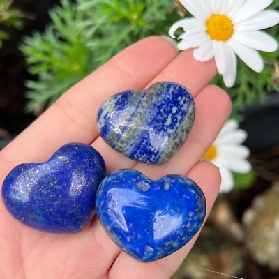 Lapislazuli Kristall Liebe Herzen natürlich blau Heilstein Geschenkidee Reiki Shop