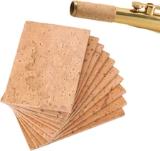 Alto Sax Neck Cork, 10Pcs Saxophone Neck Cork, Universal Sax Joint Cork Sheet, S