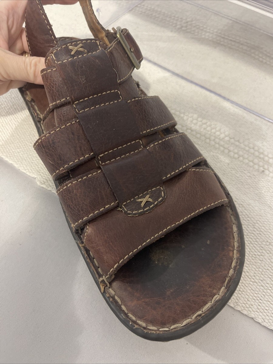 Born Men’s Leather Fisherman Sandals Brown Comfort Walking Size 9 Born Shoes Murphy Fisherman Sandals, Rust - Brown | Sandals  main image 3