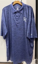 Majestic Kansas City Royals Cool Base Short Sleeve Polo Shirt Men’s 3XLT