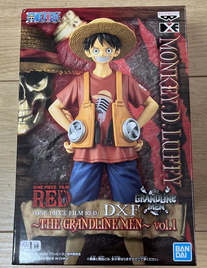 Japan Authentic One Piece Film Red Luffy Figure DXF The Grandline