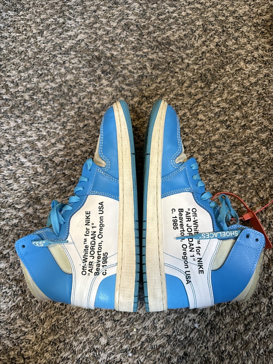 Size 10 - Jordan 1 Retro OG x Off-White High UNC Size 10 - Jordan 1 Retro OG x Off-White High UNC