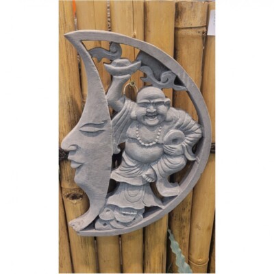 SCHÖNES BUDDHA WANDBILD aus STEINGUSS NEU FROSTFEST BUDDHA BUDDHAS A-HCHB