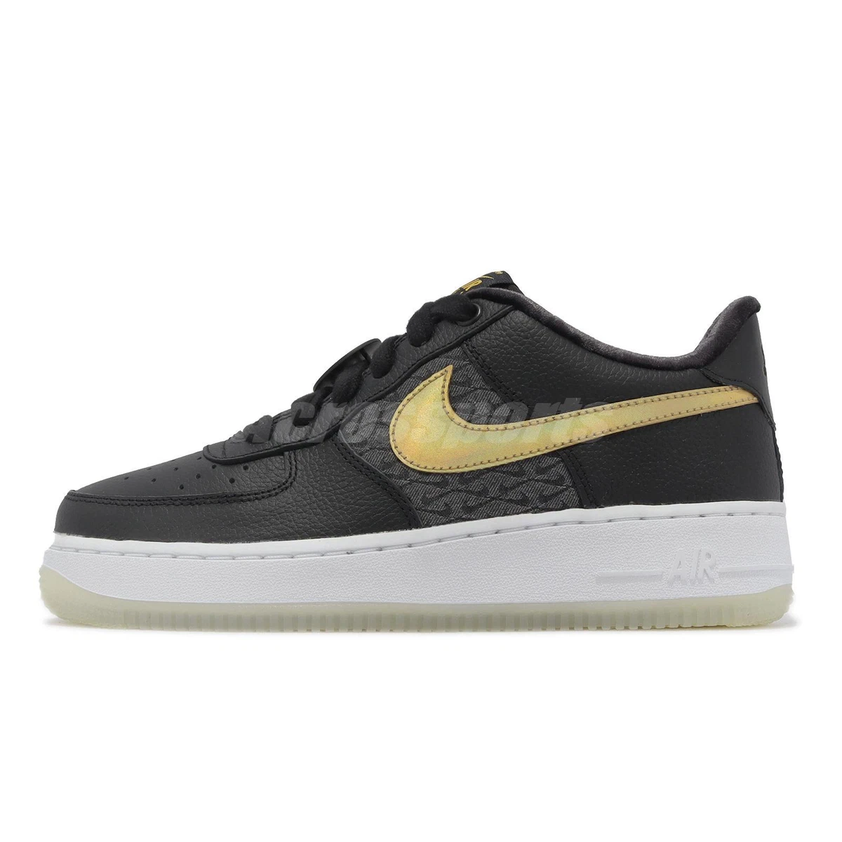 Nike Air Force 1 Low LV8 BG AF1 Bronx Origins Black Gold Kids Youth  FN6977-010